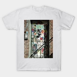 Street Art Stickers Williamsburg Brooklyn NYC T-Shirt